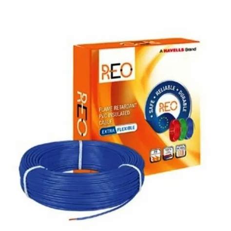 Round Copper Havells Reo Flame Retardant Pvc Insulated Cable Packaging