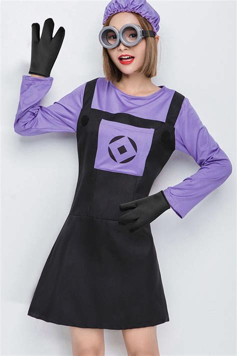 Purple Evil Minion Dress Cosplay Costume Evil Minions Cute Minions