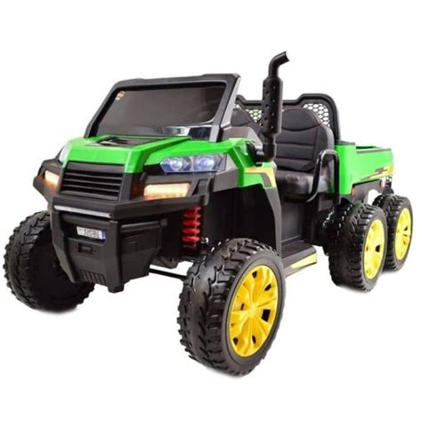 24v Kids Electric Tractor Farmtrac 6x6 2 Seater Tipper Bed