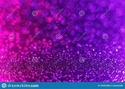 Abstract Neon Purple And Pink Gradient Glitter Background Bokeh Light