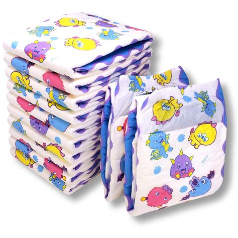 Rearz Lil Monsters Adult Size Incontinence Diapers 12 Pack