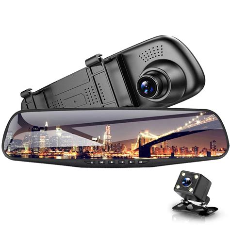 Car Dvr Dual Lens Car Camera Full Hd 1080p 43 Inch Video Recorder