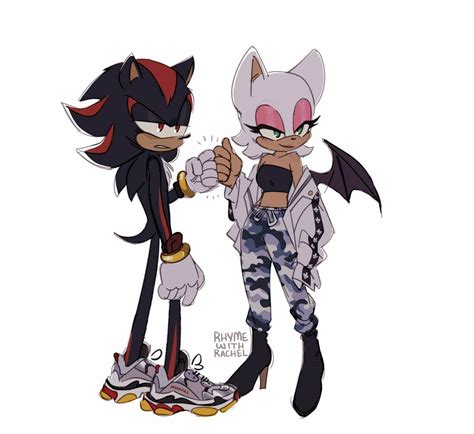 Shadow And Rouge Shadow The Hedgehog Sonic And Shadow Sonic Fan