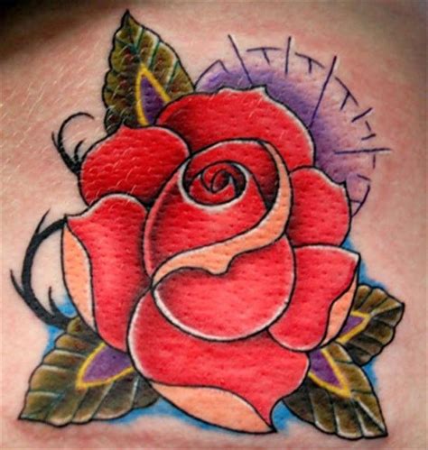 Lovely Traditional Rose Flower Tattoo For Girls Rose Flower Tattoos