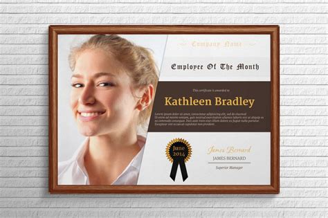 These certificates may be needed when a person wants to apply for a loan or for any rental purpose. Employee Of The Month Certificate ~ Stationery Templates ...