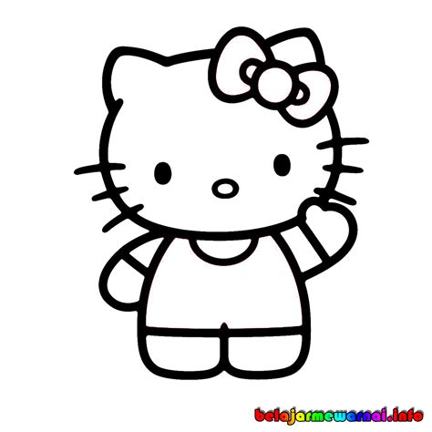 Gambar Kartun Hello Kitty Mewarnai - IMAGESEE