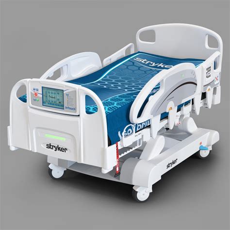 Hospital Bed Stryker Intouch 3d Model Turbosquid 1224287