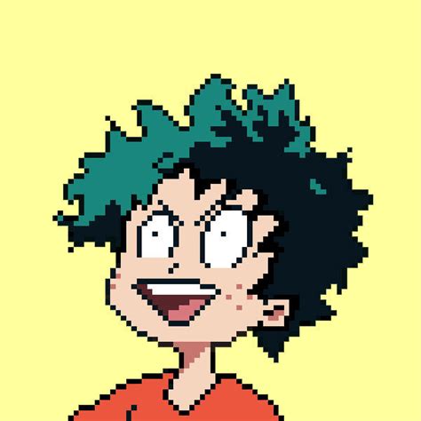 Deku From My Hero Academia Pixelart By M3hul On Deviantart