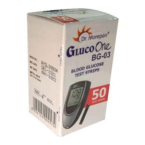 Dr Morepen Gluco One BG 03 Blood Glucose Test Strip At Rs 550 Box In