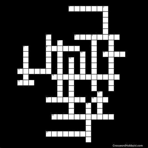 Messenger Molecule Crossword