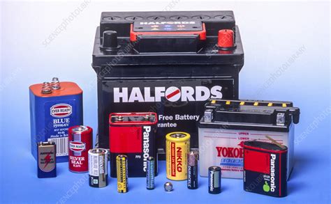 Assortment Of Different Types And Sizes Of Batteries Stock Image T194