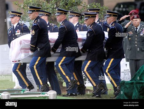 Funeral Service For U S Army Captain Maria Ines Ortiz At Arlington Cemetery Va Usa August 9