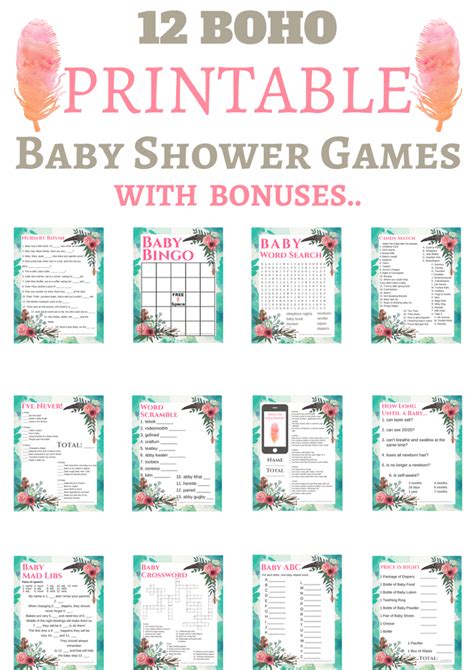 Unique Baby Shower Games Printable Gamesmeta