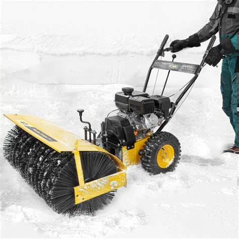 Stark Industrial 31 Walk Behind Gas Powered Snow Sweeper 212cc Brush