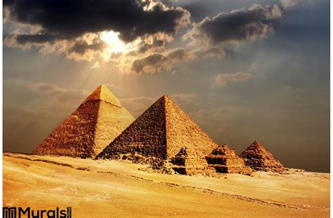 Giza Pyramids Cairo Egypt Wall Mural