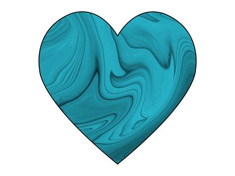 Turquoise Swirl Heart 1 Free Stock Photo Public Domain Pictures
