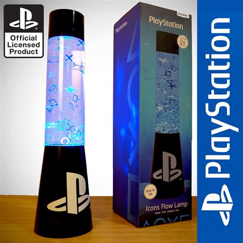 Playstation Xbox Icons Flow Lamp Liquid Glitter Filled Gaming Light