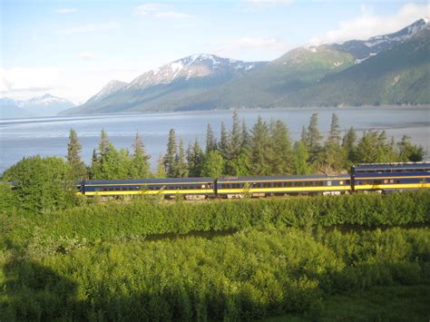 Alaska Railroad Passenger Train Beluga Point Along Sewar Flickr