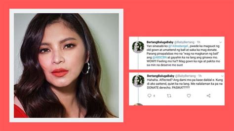 Angel Locsin Responds To Netizen Who Bashed Her For Donating Instead Of Attending Abs Cbn Ball