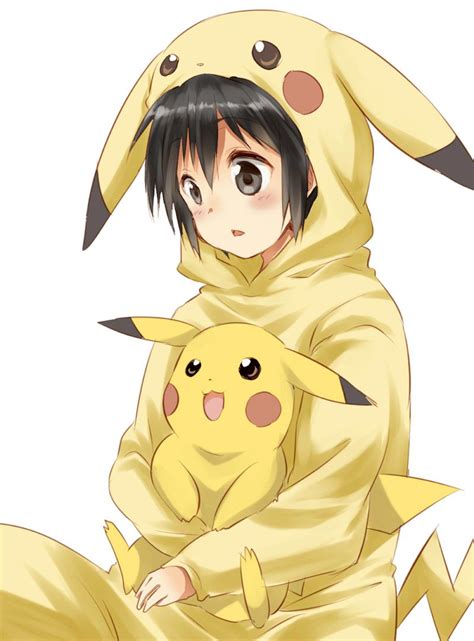 Danshi Koukousei No Nichijou X Pokemon By 流麻 Cute Pikachu Cute