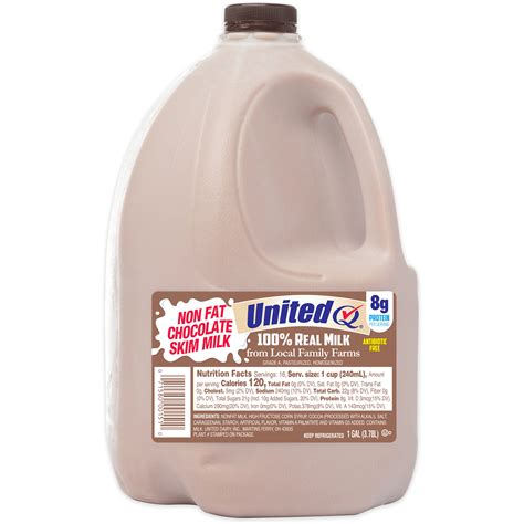 United Dairy Nonfat Chocolate Milk Gallon