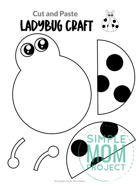 Free Printable Ladybug Craft Template In 2022 Ladybug Crafts Bug