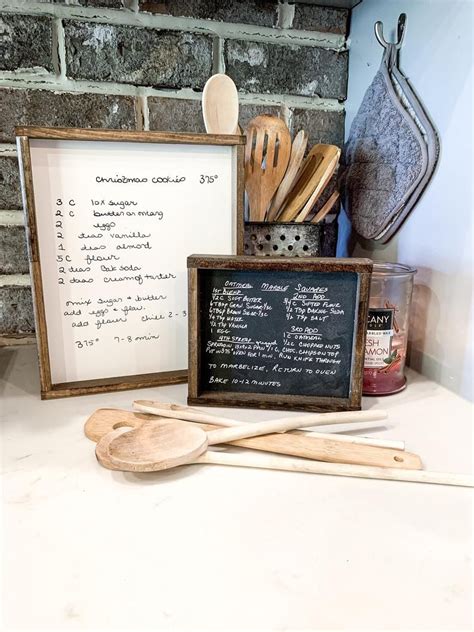 Your Handwritten Recipeletter Transferred To Wood Sign Etsy Recipe