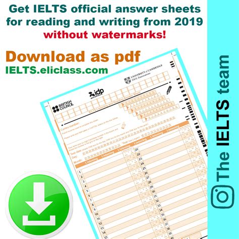Ielts Listening Reading Writing Answer Sheets Aio Gam