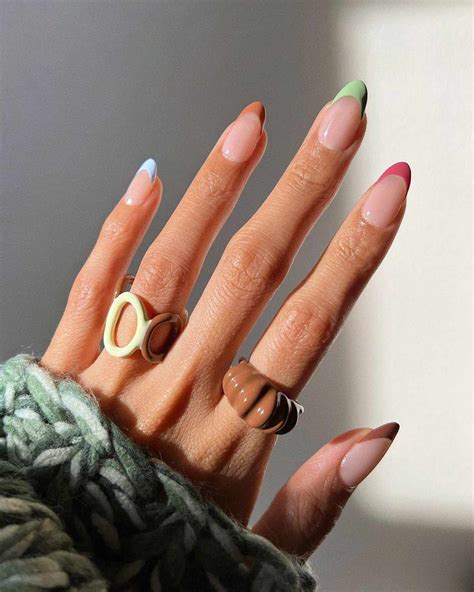 Rainbow French Tips Are A Colorful Take On The Classic