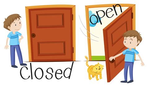 Closed Open Opposites For Kids Opposites Preschool Preschool Learning