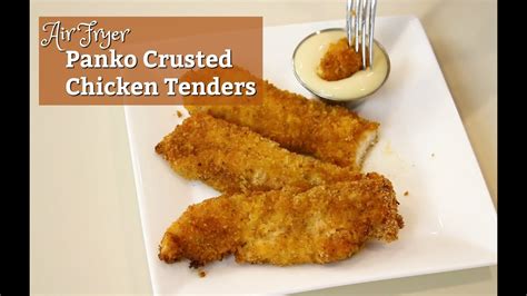 chicken fryer air panko tenders crispy crusted