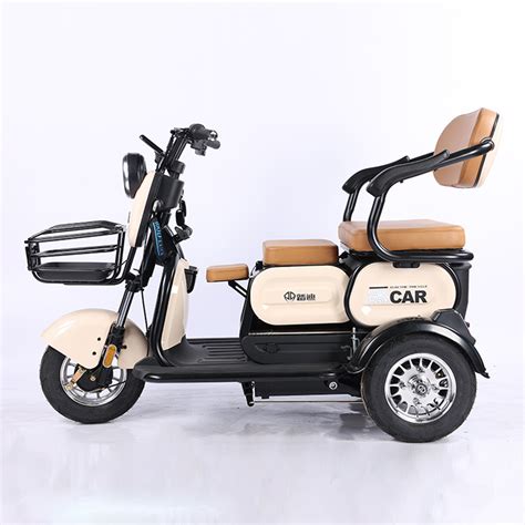 Nice Design Three Wheel Electric 3 Passenger Seats Tuk Tuk Electric Tricycle For Sale China