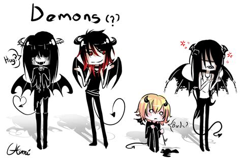 Chibi Demons By Chami Ryokuroi On DeviantArt