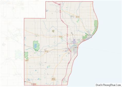 Map Of Manitowoc County Wisconsin Địa Ốc Thông Thái