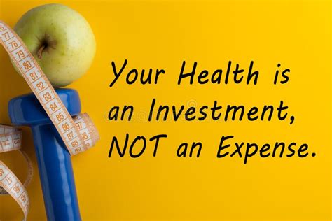 Your Health Is An Investment Stock Photo Image Of Sign Wellness