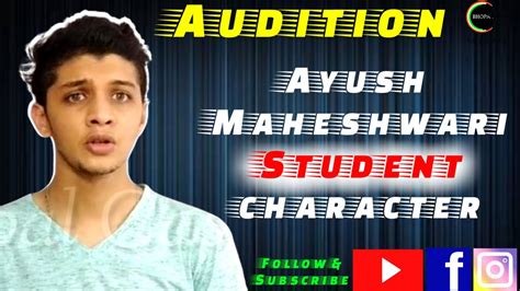 Ayush Maheshwari Babe Character Audition Acting Audition Video Audition For Monologue