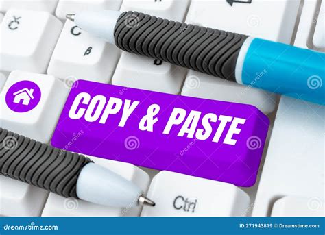Writing Displaying Text Copy Paste Business Approach An Imitation