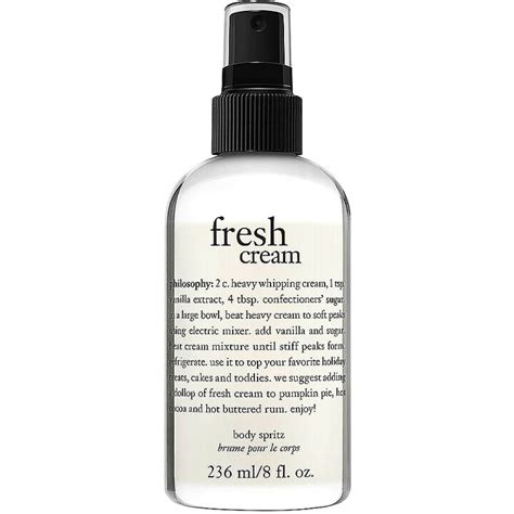 Fresh Cream By Philosophy Body Spritz Reviews And Perfume Facts