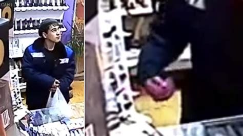 Kinky Thief Caught Red Handed Stealing Large Pink Sex Toy In Bizarre