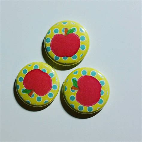 1 Inch Apple Pin Set Apple Pin Rococo Neko Sugar Cookie Trending