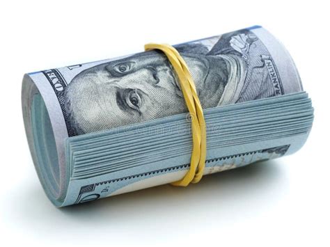 A Bundle Of Money Tied With A Rubber Band Stock Photo Image Of