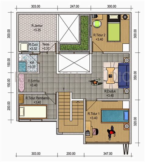 Denah rumah minimalis terdiri dari bagian interior yang ringkas dan biaya pembangungan yang murah. Gambar Denah Rumah Minimalis Modern | Model Desain Rumah ...