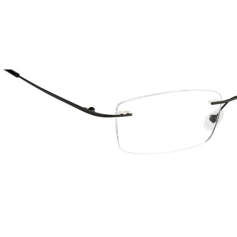 Black Rimless Computer Glasses With Anti Glare Coating Buy Computer Glasses Online