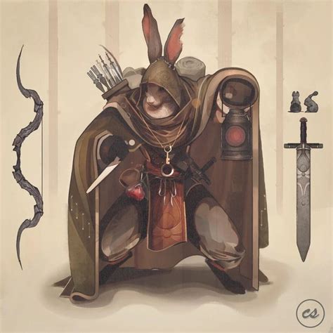 Oc Art Fletch Briarkin Rabbitfolk Fantasy Character Design