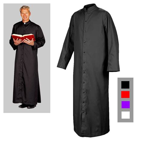 216u Adult Server Cassock With Buttons St Patrick S Guild