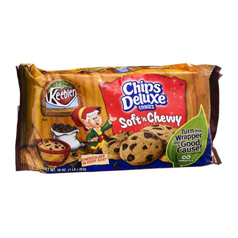 Keebler Chips Deluxe Soft N Chewy Cookies Chocolate Chip