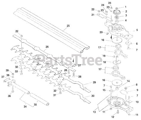 Echo 99946400060 Echo Hedge Trimmer Attachment Gear Case Blades
