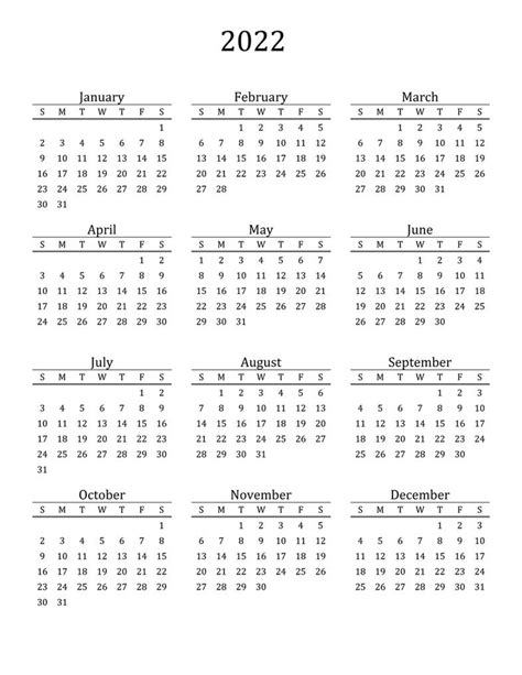Free Printable 2022 Calendar Templates By Calendarness On Deviantart