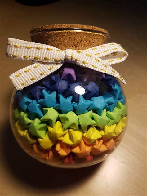 Origami Lucky Star Jar Finished Origami Paper And Party Supplies