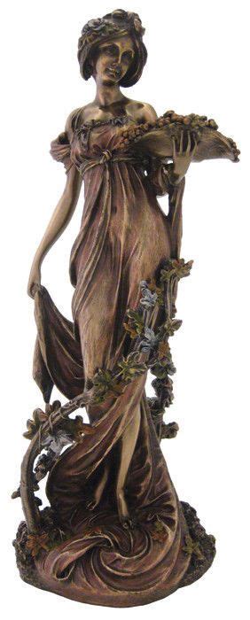 Art Nouveau Alphonse Mucha Collection Vinery Grapes Statue